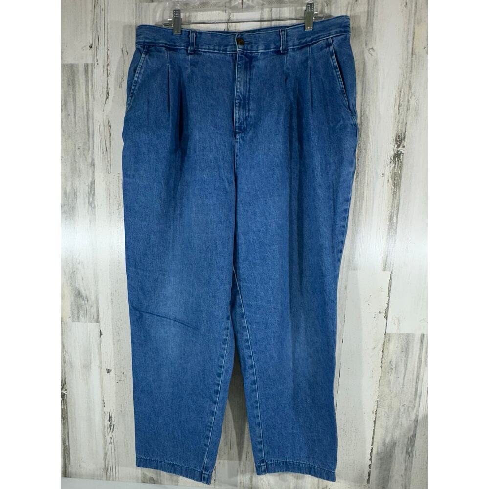 Allison & Co Womens Jeans‎ Size 18 (36x28) High Rise Pleated Tapered Leg Vintage